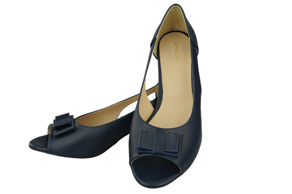 Damenschuhe Sandalen Marineblau Naturleder 145 ElitaBut