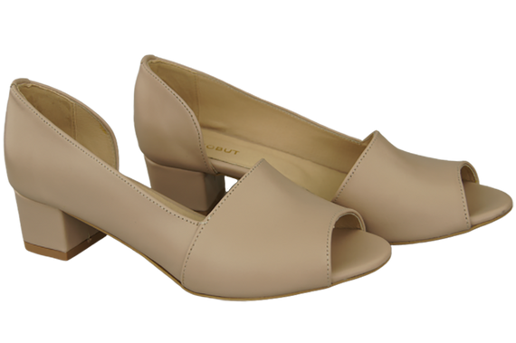 Damenschuhe Cappuccino Sandalen Narbenleder 147 ElitaBut