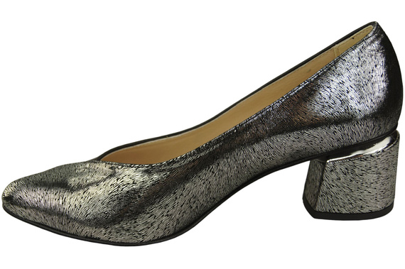 Einzigartige Damenschuhe aus Naturleder Fühlen Sie Luxus an Ihren Füßen Schwarz - Silber 191 ElitaBut