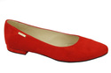 Damenschuhe Ballerinas Rot, Naturleder, Wildleder 131 ElitaBut