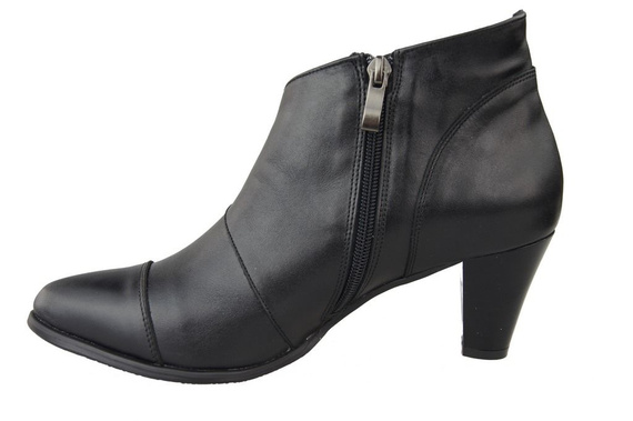 Damenstiefel Frühling/Herbst Naturleder Schwarz 100 L ElitaBut