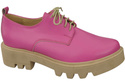 Schuhe Damen Schnürschuhe Fuchsia Leder Natur 180 ElitaBut