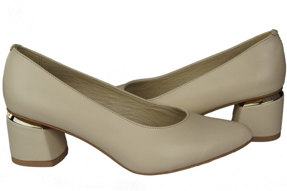 Damenschuhe Pumps Beige, Naturleder 143 ElitaBut
