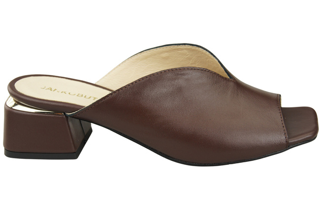 Damen Schuhe Absätze Flip Flops Schokolade Naturleder 210 ElitaBut