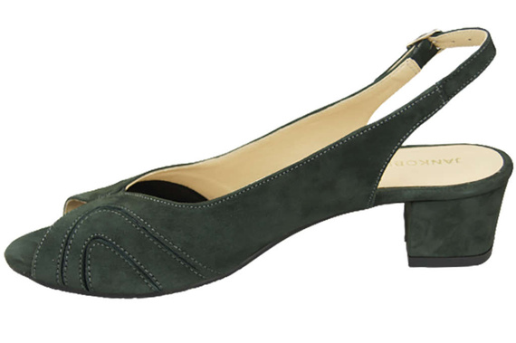 Damenschuhe Sandalen, natürliches Wildleder, Graphit 991 ElitaBut