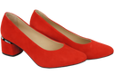 Damenschuhe Pumps Rot, natürliches Wildleder 143 von ElitaBut