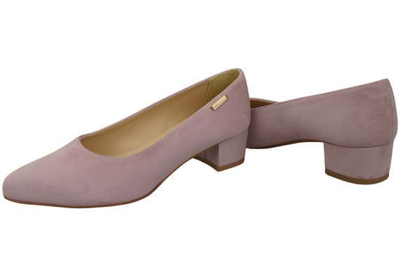Bequeme Damen-Schuhe Helle Lila aus echtem Veloursleder 220 Z ElitaBut