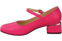 Damenschuhe Neon Rosa Riemchenpumps Naturleder 202 ElitaBut