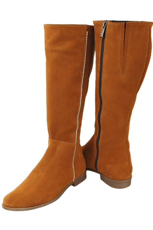 Schuhe Damenstiefel, Naturleder, Velours 153 Rude ElitaBut