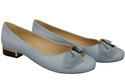 Damen Ballerinas, Naturleder, Hellblau 894 ElitaBut