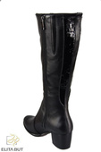 Damenstiefel, Naturleder, Schwarz 542 ElitaBut