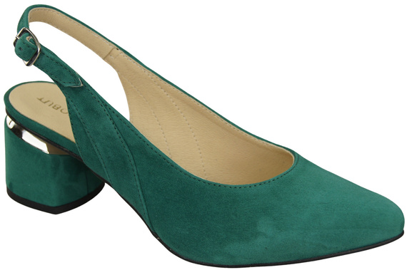 Damensandalen aus natürlichem Wildleder Malachit Eleganz und Komfort 196 von ElitaBut