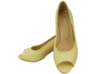 Damenschuhe PEEP TOE Banana Pumps Naturleder mit beschichtetem Absatz 192 ElitaBut