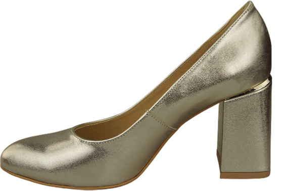 Damenschuhe Goldene Pumps, Naturleder 179 ElitaBut