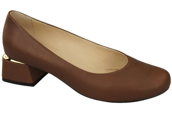 Damenschuhe Pumps Naturleder 159 Braun ElitaBut