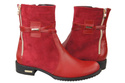 Damenschuhe Stiefel, Naturleder, Rot 885 ElitaBut