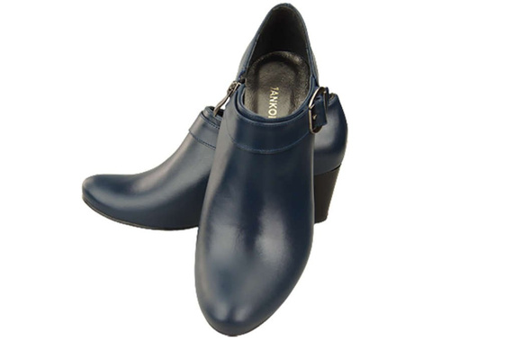 Schuhe Damenschuhe, Naturleder, Marineblau 826 ElitaBut