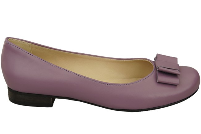 Damen Ballerinas Naturleder Lila 702 ElitaBut