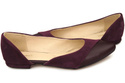 Damenschuhe Ballerinas Burgund, Naturleder, Wildleder 146 ElitaBut