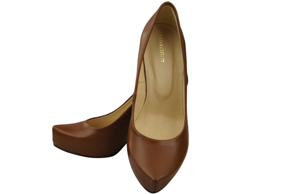 Damen Footwear Braun Stiletto Pumps Naturleder 205 ElitaBut