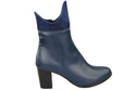 Damen-Winterstiefel, Naturleder, Marineblau 137 ElitaBut