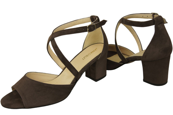 Damenschuhe Schokoladensandalen, natürliches Wildleder 111 ElitaBut