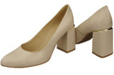 Damenschuhe Beige Pumps, Naturleder 179 ElitaBut