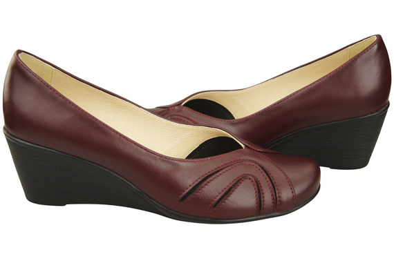 Damen Schwarz Naturleder Gestiefelte Burgund 828 ElitaBut