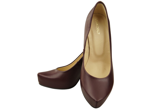 Damen Footwear Burgund Stiletto Pumps Naturleder 205 ElitaBut