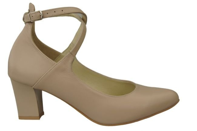 Damenschuhe Cappuccino-Pumps Naturleder 118 ElitaBut