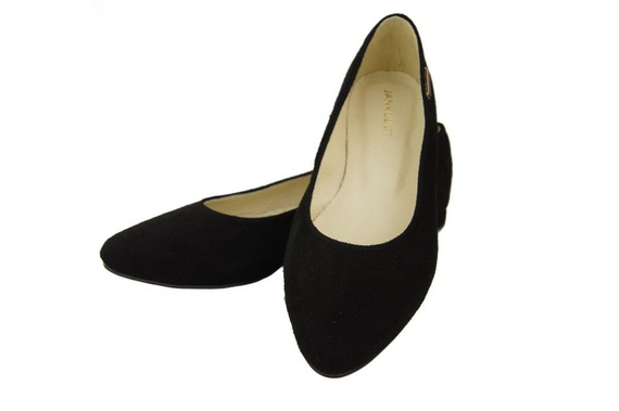 Damenschuhe Ballerinas Schwarz, Naturleder, Wildleder 131 ElitaBut