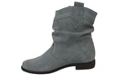 Schuhe Damen Stiefeletten Winter Naturveloursleder Grau 117 Von ElitaBut
