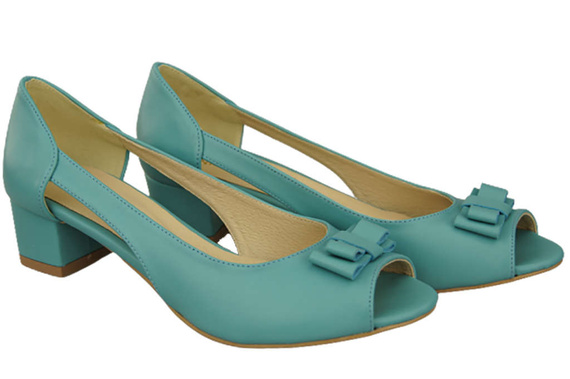 Damenschuhe Türkis Sandalen Naturleder 145 ElitaBut