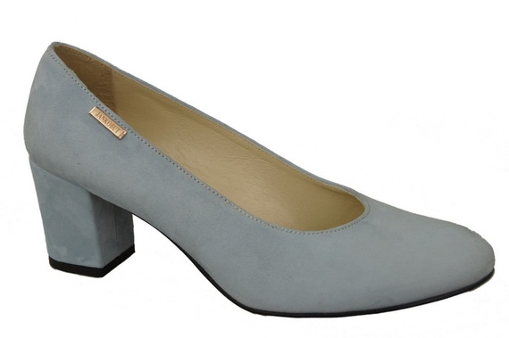 Damenschuhe Pumps Hellblau Naturleder Wildleder 125 ElitaBut