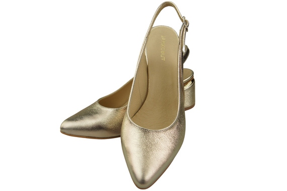 Damenschuhe Sandalen Gold Naturleder 196 ElitaBut