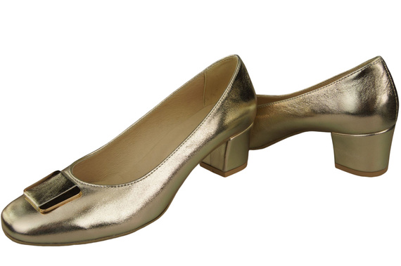 Damenschuhe Pumps Naturleder 187 Gold ElitaBut