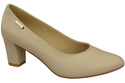 Klassische Glatt Damen Beige Naturleder Schuhe 213 ElitaBut