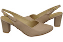 Damen Footwear Cappuccino Blass Stiletto Sandalen Natural Leder 217 ElitaBut