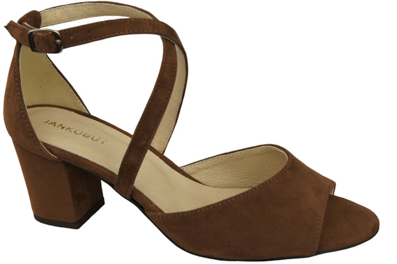 Damenschuhe Sandalen Braunes Naturleder Wildleder 111 ElitaBut