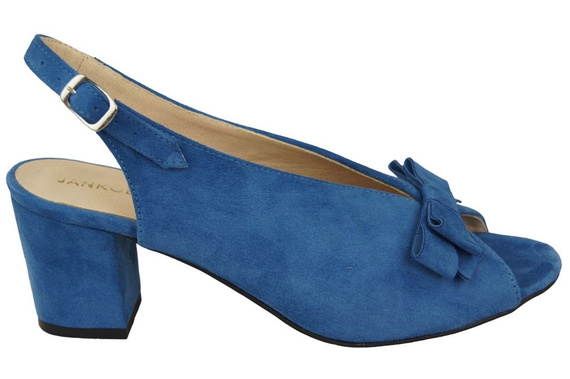 Damenschuhe Sandalen Blau, Naturleder, Wildleder 148 ElitaBut