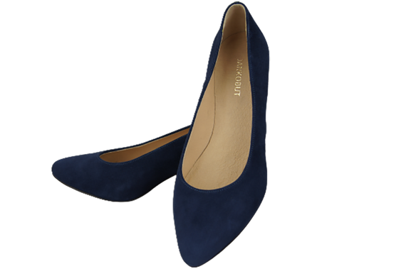 Damenschuhe Pumps Marineblau Natürliches Wildleder 143 Von ElitaBut