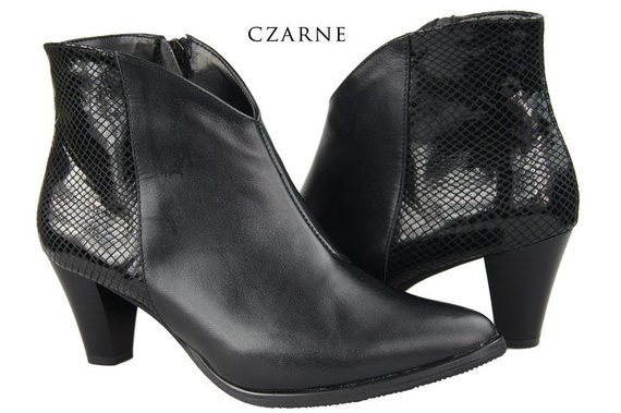 Damen-Stiefeletten, Naturleder, Schwarz 937 NZ ElitaBut