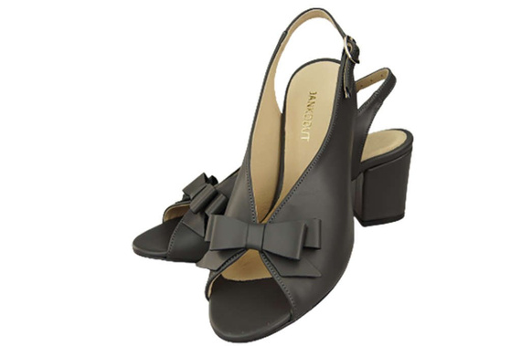 Damenschuhe Graphite-Sandalen, naturbelassenes Narbenleder, 148 L ElitaBut