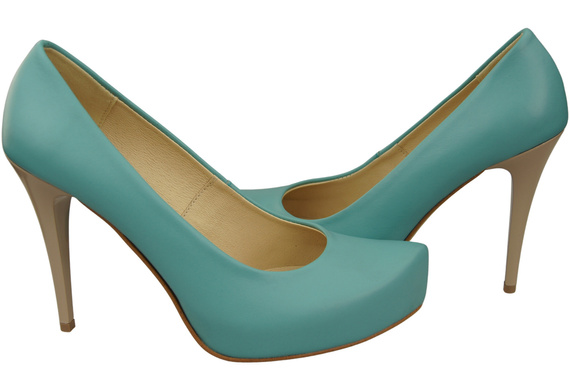 Damen Footwear Türkis Stiletto Pumps Naturleder 205 ElitaBut