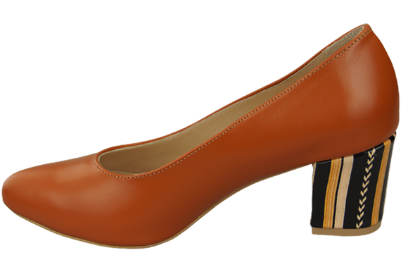 Damenschuhe Rote Pumps aus Naturleder mit Zierabsatz 158 ElitaBut