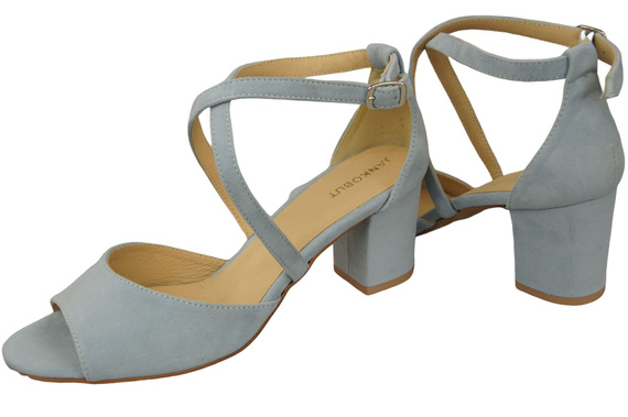 Damenschuhe Sandalen Hellblaues Naturleder Wildleder 111 ElitaBut