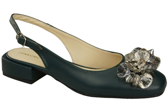 Damen Schuhe Malachit Sandalen mit Kristallen Naturleder 215 ElitaBut