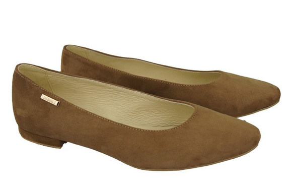 Damenschuhe Ballerinas Oliv, Naturleder, Wildleder 131 ElitaBut