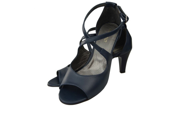 Damenschuhe Sandalen Marineblau Naturleder 115 ElitaBut