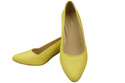 Damen Pumps Zitrone Echtleder Spitz Zehen Absatz ElitaBut 221